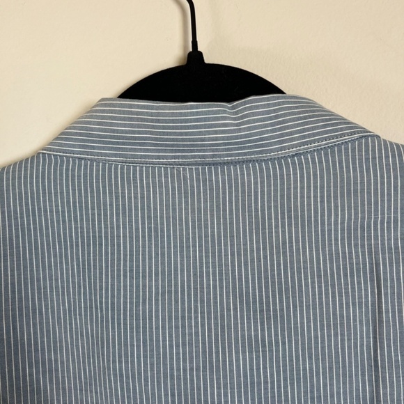 Horny Toad Mens Striped Button Down Shirt Blue White Long Sleeve Lightweight XXL - Picture 8 of 11